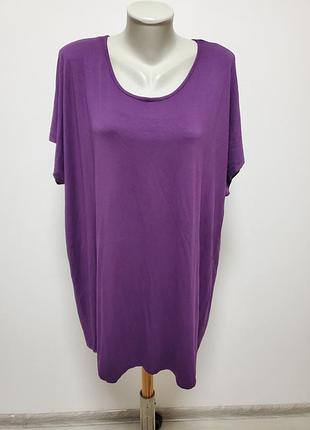 Гарна брендова трикотажна віскозна блузка батал