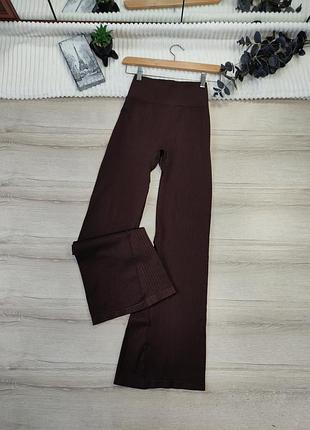 Шоколадні лосіни кльош рубчик р l