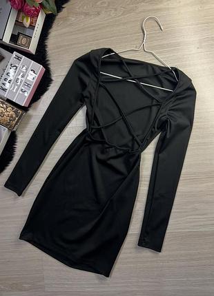 Сукня коротка чорна 3