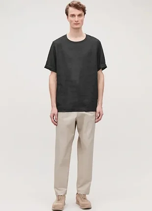 Сорочка футболка з коноплі cos relaxed-fit hemp t-shirt