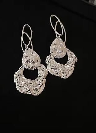 Серьги массивные геометрические