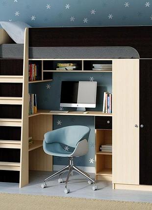 Кровать чердак астра 10 ds-10