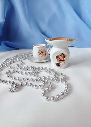 Підсвічник коростенський фарфор золота троянда