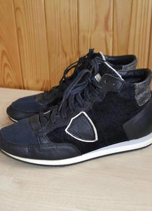 Кожа, текстиль высокие philippe model