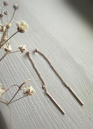 Ns.jem🌸 протяжки з сердечками золото 585