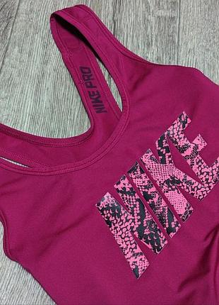 Малиновая спортивная майка для спорта фитнеса от nike pro оригинал