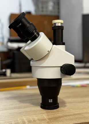 Amscope sm745t тринокулярний стереомікроскоп 7-45x