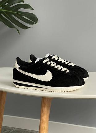 😍 жіночі кросівки nike cortez vintage suede black