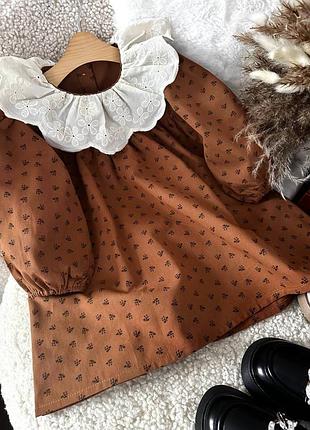 Сукня дитяча коричнева💓 2