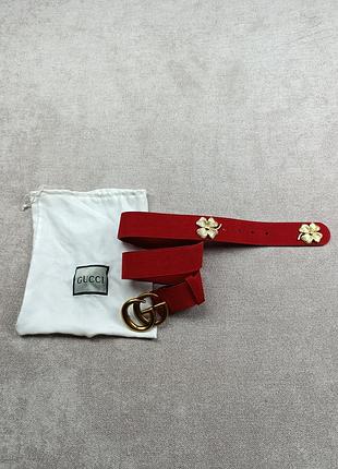 Женский кожаный ремень gucci