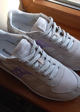 Кроссовки saucony shadow original grey s1108-840 оригинал р.42 серые натуральная замша
