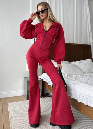 Костюм замшевый идеальная посадка