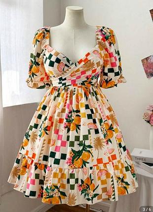 Літня сукня shein стилі «бебі-дол» батал