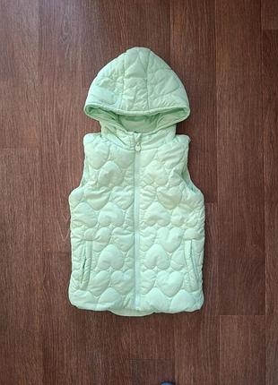 Жилет безрукавка тополіно зріст 128 см