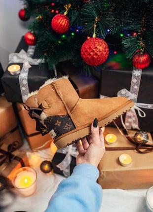 Ugg w mini bailey bow ii lv 🆕 шикарні уггі🆕 купити накладений платіж6 фото