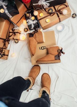 Ugg w mini bailey bow ii lv     🆕 шикарные угги🆕 купить наложенный платёж4 фото