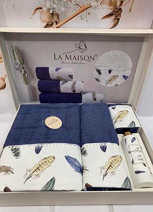 Подарунковий набір рушників la maison з парфумами