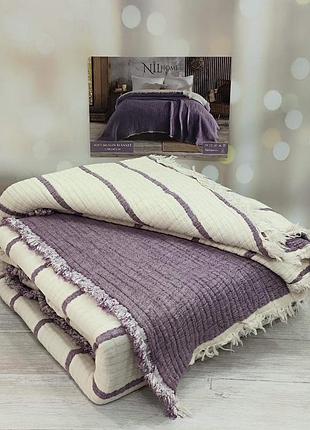 Муслиновый плед-покрывало nilhome 220×240 см