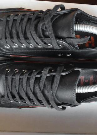 Кросівки кеди harley davidson h-d leather black (42) 6