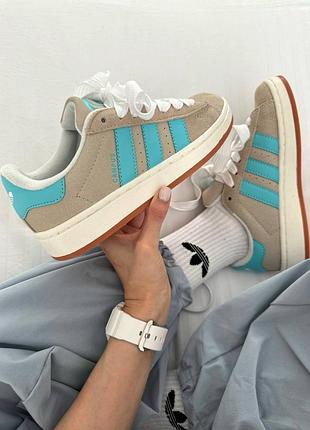 Adidas campus beige blue