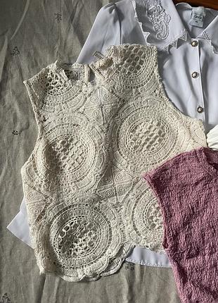 Топ ажурний h&m