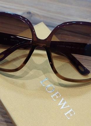 Рлзкожие женские очки oversize в коллоре баклажан slw728 loewe!