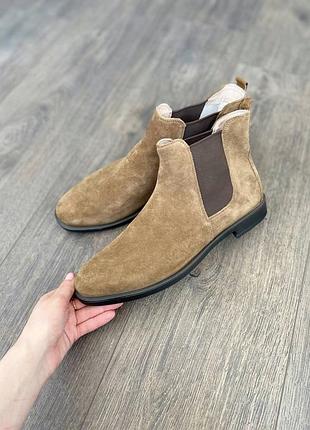 Напівчобітки челсі шкіряні оригінал ecco shape m 15 272063 рр.40✅