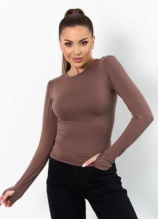 Жіноча повсякденна віскозна кофта лонгслів