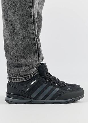💎мужские кроссовки adidas terrex black grey
