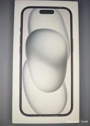 Коробка apple iphone 15, black 128gb, a3090 μ↑↑3ø/α