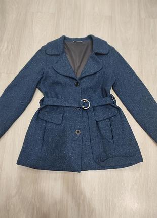 Пиджак женский,50-52,шерсть,гарного синего цвета lindstrom