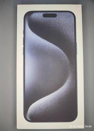 Коробка apple iphone 15 pro max, blue titanium 256gb, a3106 mu7a3rx/a