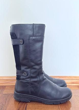 Чоботи чорні шкіра