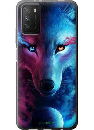 Чохол на xiaomi poco m3 арт-вовк "3999u-2200-7673"