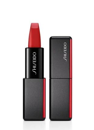 Shiseido матовая пудровая помада для губ modern matte powder lipstick 514 hyper red , 4 гр