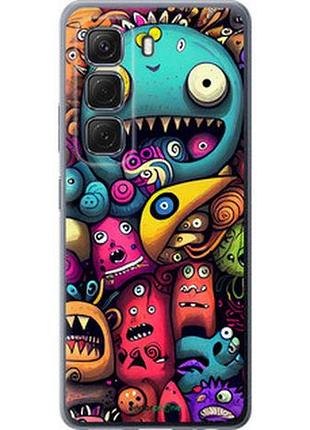 Чехол на infinix hot 50 5g смешные монстры "5549u-3795-7673"