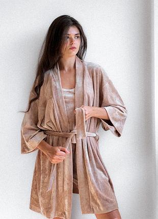 Халат велюровий 3