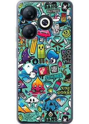 Чехол на infinix smart 8 стикер бомбинг 1 "693u-3431-7673"
