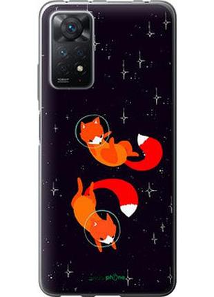 Чохол на xiaomi redmi note 12 pro лисички в космосі "4519u-3019-7673"