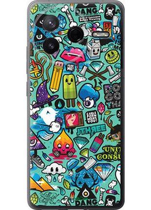 Чохол на xiaomi poco f7 pro стікер бомбінг 1 "693u-4085-7673"