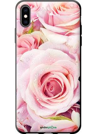 Чехол на iphone xs max розы "525b-1557-7673"