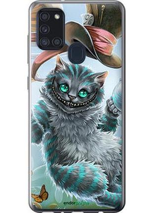 Чехол на samsung galaxy a21s a217f чеширский кот 2 "3993u-1943-7673"
