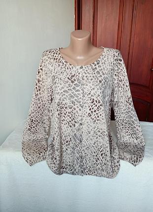 Кофта женская на пуговицах с леопардовым принтом bonita xl
