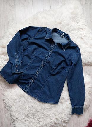 🩷💜💛 стильова комфортна джинсова сорочка