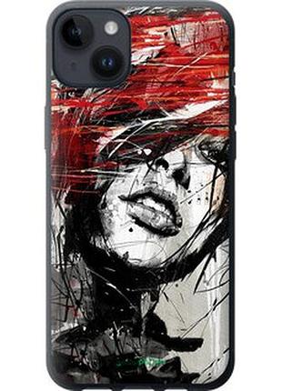 Чехол на iphone 14 plus лицо девушки "1162u-2645-7673"