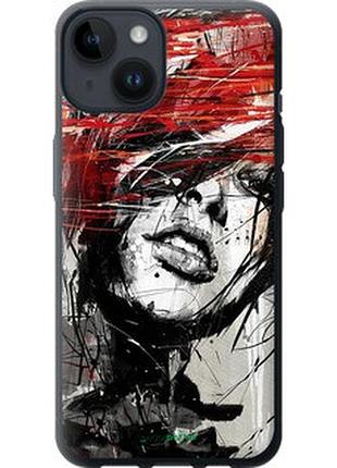 Чохол на iphone 14 обличчя дівчини "1162u-2648-7673"