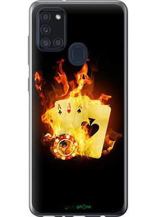 Чохол на samsung galaxy a21s a217f палаючі карти "839u-1943-7673"