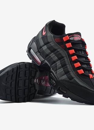 Кроссовки nike air max 95 og black laser crimson арт 0325