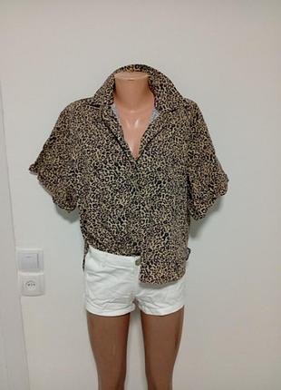 Стильная блузочка в тигровый принт от zara