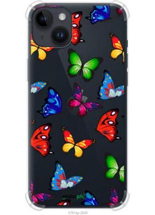 Чохол на iphone 14 plus барвисті метелики "4761sp-2645-7673"